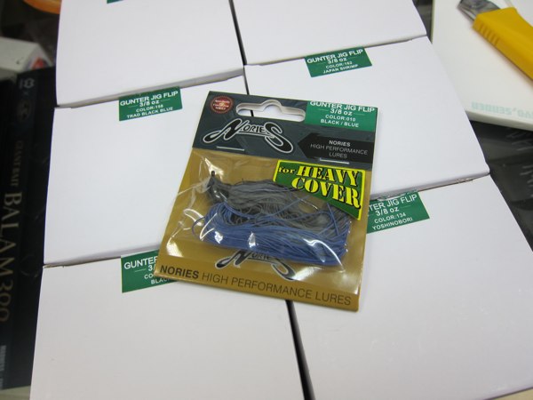 入荷情報】ノリーズのフルサイズ・フリッピンジグ「ガンタージグ・フリップ3/8oz」が久々に入荷しました。