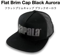 ラパラ　フラットブリムキャップ ブラックオーロラ